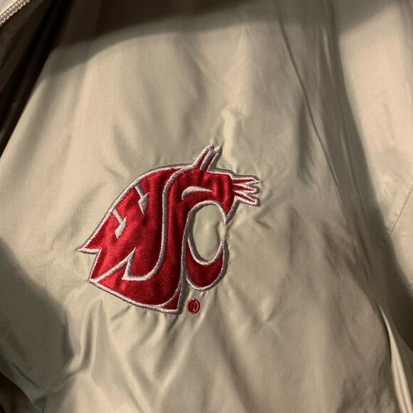 Vintage Washington State University Cougars WSU Jacket Men's Size L Reversible - Picture 5 of 12